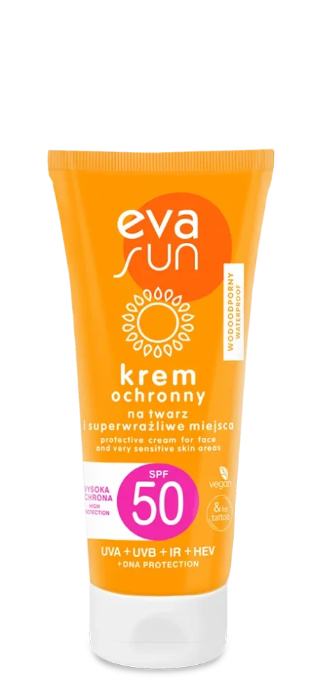 EVA SUN Krem ochronny na twarz i superwrażliwe miejsca SPF 50